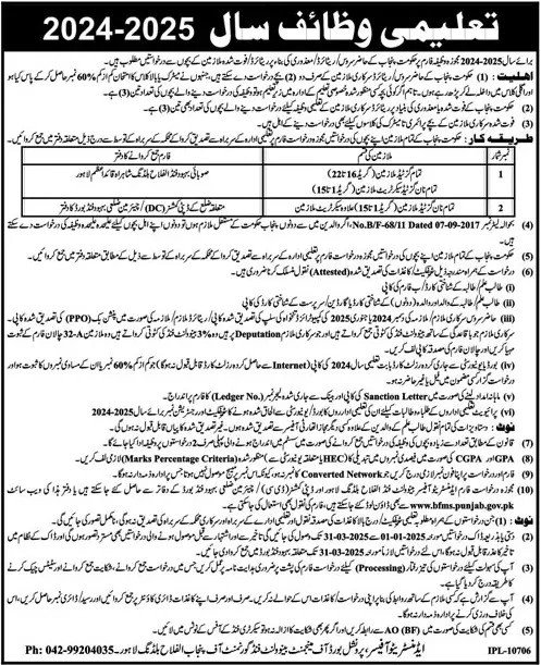 Advertisement for Punjab Benevolent Fund Scholarships 2025