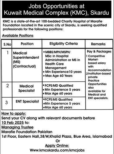 KMC Jobs 2025 Advertisement