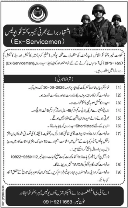 KPK Police Constables Jobs 2024