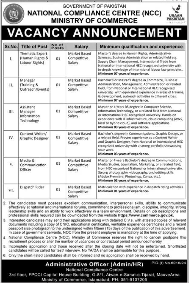 National Job Portal MOC Jobs 2025